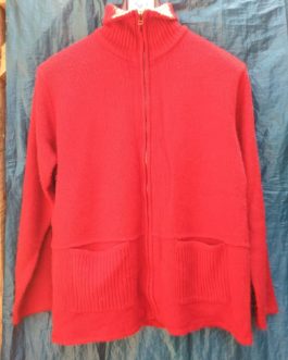 Red wollen sweater